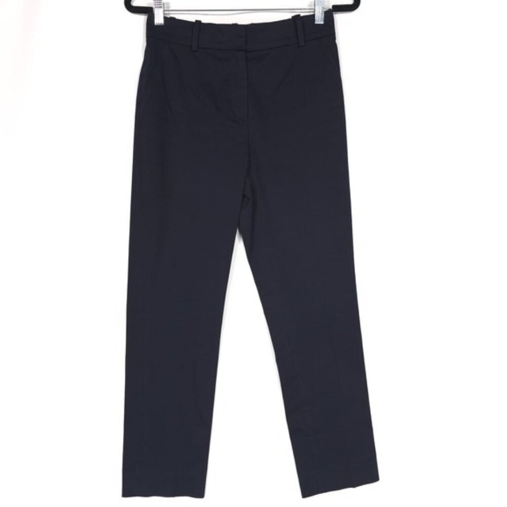 LONGCHAMP Women's Dress Pants US 6 Trousers Navy Black No Size Tag 28 x 26.5
